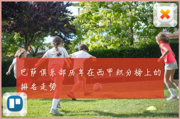 巴萨俱乐部历年在西甲积分榜上的排名走势